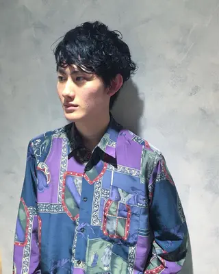 パーマ メンズ SALOWIN 表参道所属・シンカ 表参道のヘアスタイル