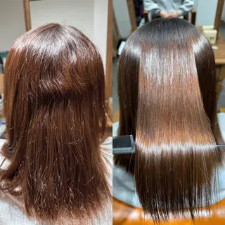 セミロング 髪質改善縮毛✨ 泉谷彪芽のヘアスタイル