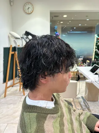 パーマ メンズ 🌼丸みボブ🌼 ショート　柏木結太のヘアスタイル