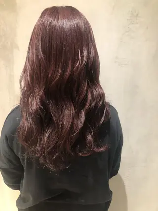 セミロング カラー やまもと さえのヘアスタイル