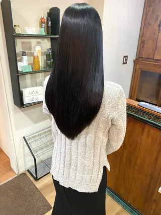 ロング カラー パーマ ヘアアレンジ ZEEN所属・東田 恋のヘアスタイル