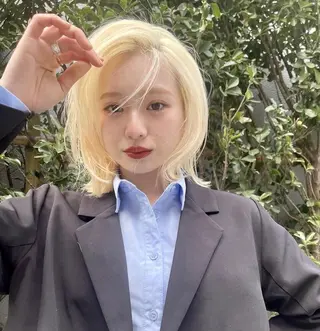 ショート カラー 矢島颯哉/ハイトーン ブリーチカラー💎のヘアスタイル