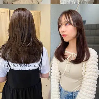 セミロング LOREN＋透明感 オリーブhirokoのヘアスタイル