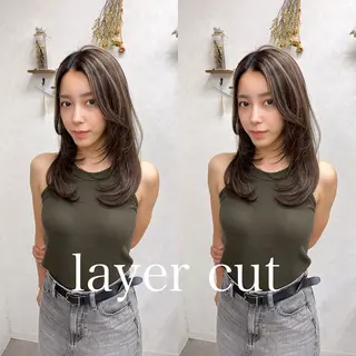 ロング Ring  by Moremuu所属・issy/ハイライト ハイトーン／レイヤーのヘアスタイル