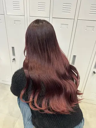 セミロング カラー 💖ハイライト/ハイ トーン💖MIKIのヘアスタイル