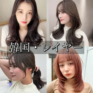 セミロング レイヤー/韓国❣️ 髪質改善/e_kiのヘアスタイル