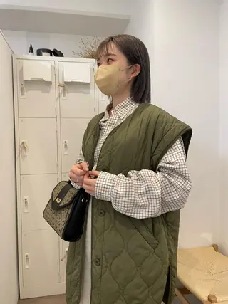 ミディアム カラー 佐藤 永夏のヘアスタイル