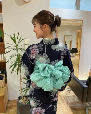 ミディアム ヘアアレンジ 大橋 芽衣のヘアスタイル