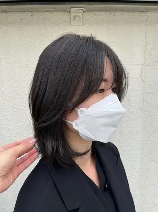 ミディアム 庄内＊三国baron ANJUのヘアスタイル