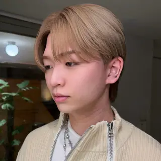 ショート カラー パーマ メンズ GOTODAY SHAIRE SALON 原宿verno店所属・【センターパート】 大竹　龍之介のヘアスタイル