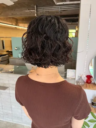 ミディアム パーマ cipre あゆみのヘアスタイル