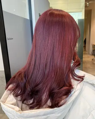 セミロング カラー 💗ガーリーヘア🎀 saki💗のヘアスタイル