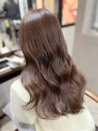 ロング カラー ヘアアレンジ 顔まわり職人🇰🇷 韓国ヘア/KAITOのヘアスタイル