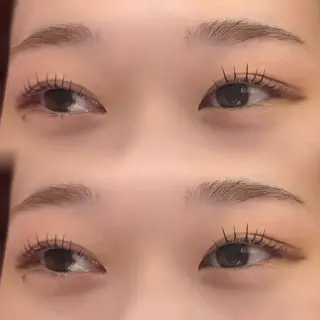 マツエク・マツパ 𝑚𝑖𝑤𝑎 /名駅/透明感カラーのヘアスタイル