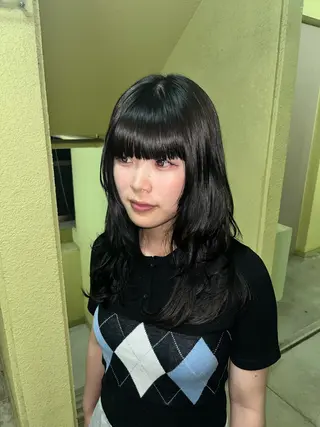 ロング カラー くすみカラー/ パーマ/ろーれんのヘアスタイル