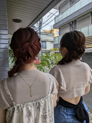 ヘアアレンジ 大人女性カット/ヘア セット✨️片本🌸のヘアスタイル