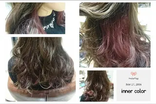 セミロング ロング カラー ヘアアレンジ 嶋田 ゆきのヘアスタイル