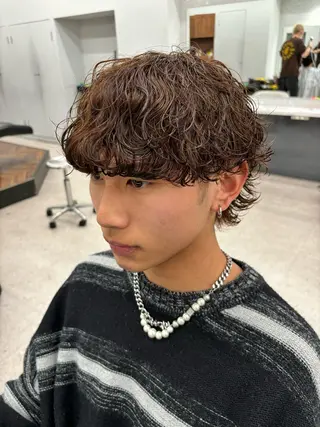 パーマ メンズ 🍐シャドウパーマ メンズ特化/守岡🍐のヘアスタイル