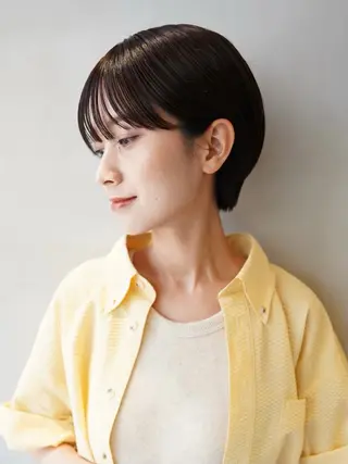 ショート nicoTOKYO 原宿所属・センターパート /メンズ/海野颯生のヘアスタイル