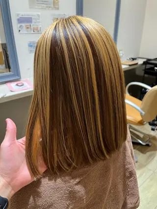 ミディアム パーマ 中山 響希のヘアスタイル