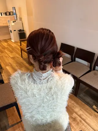 ヘアアレンジ ヘアセット⌇艶カラー 🫧⌇Nanahoのヘアスタイル