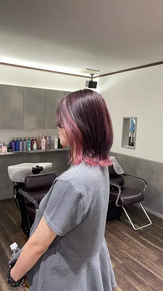 ミディアム レイヤーカット🎀 ブリーチ/なるのヘアスタイル