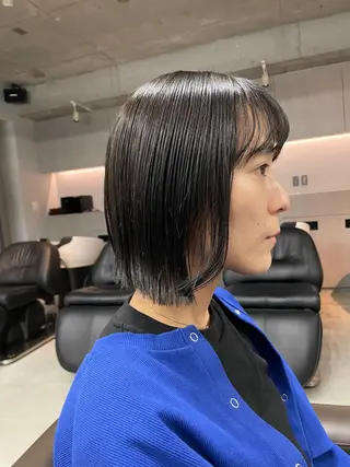 ミディアム カラー 吉田一輝 外国人パーマのヘアスタイル