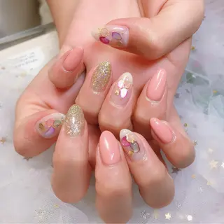 カラー ネイル Q Free nailsのネイルデザイン