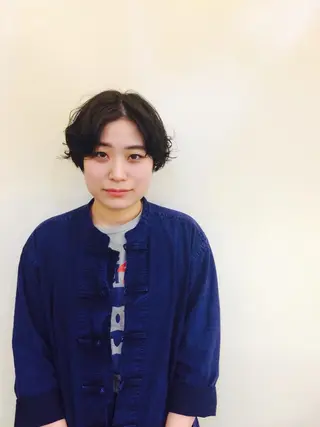 ショート パーマ Lagom なかだのヘアスタイル
