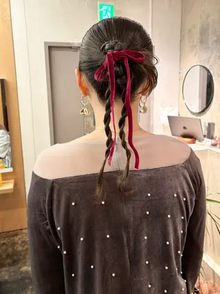 セミロング ヘアアレンジ 美空🐇 レイヤー / 透明感カラー🩰のヘアスタイル