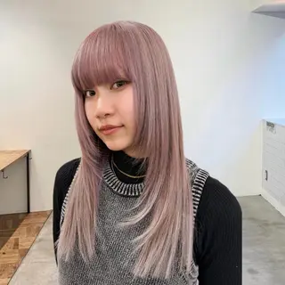 ロング ダメージレス縮毛矯 正・ブリーチMICOのヘアスタイル