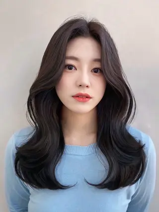 セミロング 髪質改善×韓国ヘア HIROのヘアスタイル