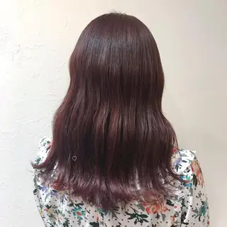 ミディアム ブリーチなしカラー ダブルカラーエクステのヘアスタイル