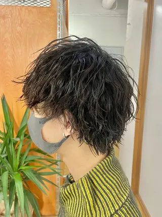 ショート パーマ メンズ 立川メンズパーマ職人 小泉文人のヘアスタイル