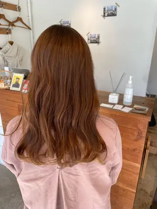 セミロング カラー ヘアアレンジ 大塚 陽彩のヘアスタイル