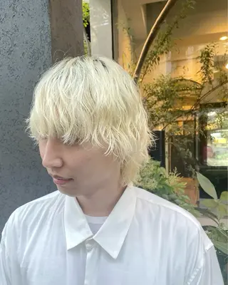 カラー パーマ メンズ 表参道/中明度カラー /レイヤー/Youのヘアスタイル