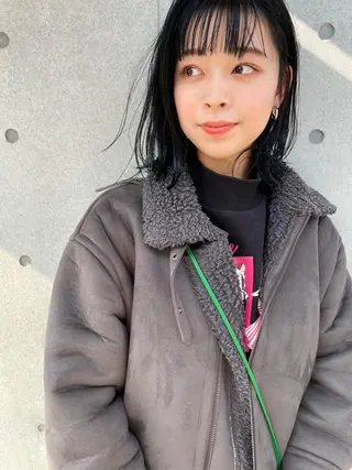 ミディアム カラー センスをお届けします 大谷将生INFPのヘアスタイル