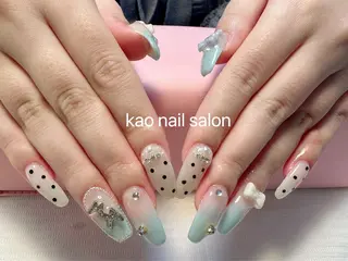 ネイル kao nail マグネット/長さだしのネイルデザイン