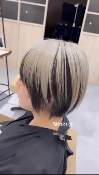 ショート メンズバレイヤージュ 斉藤春のヘアスタイル