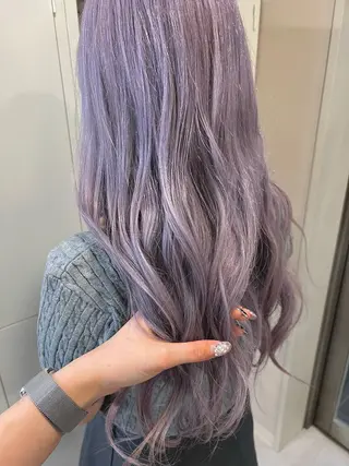 ロング カラー ブリーチカラー🦋‪ 田中さくらのヘアスタイル