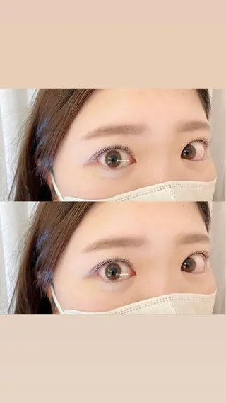 セミロング カラー パーマ ヘアアレンジ メンズ キッズ ネイル マツエク・マツパ アイブロウ 𝑹 eyelashのマツエク・マツパデザイン