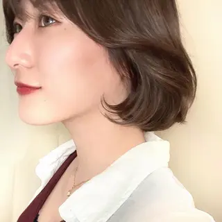 ミディアム カラー パーマ ヘアアレンジ Surpass所属・🌈小顔似合わせ SHIHO🌈のヘアスタイル