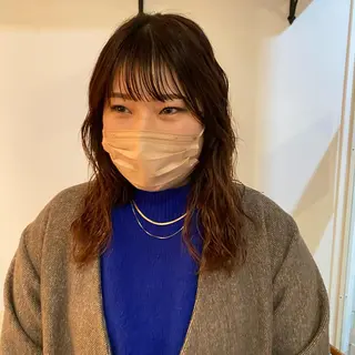 セミロング パーマ Van family所属・ショート& パーマ　坂本のヘアスタイル