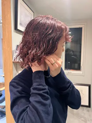 ミディアム パーマ ミディアムパーマ /癖毛パーマのヘアスタイル