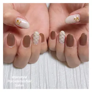 ミディアム ネイル 👑enen style👑のネイルデザイン