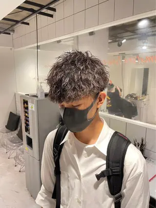 ショート カラー パーマ メンズ 【メンズサロン】 BLUCK 横浜のヘアスタイル