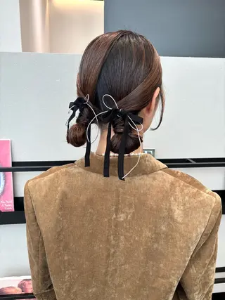 ミディアム ヘアアレンジ 透明感カラー/ レイヤーkotonoのヘアスタイル