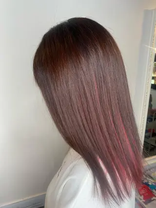 セミロング カラー 店長 奈須 雄紀のヘアスタイル