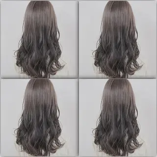 ロング ダブルカラー 韓国ヘアKYONのヘアスタイル