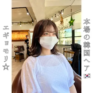 ミディアム 本場の韓国ヘア 🇰🇷チ・ヨンジュのヘアスタイル